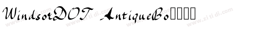 WindsorDOT AntiqueBo字体转换